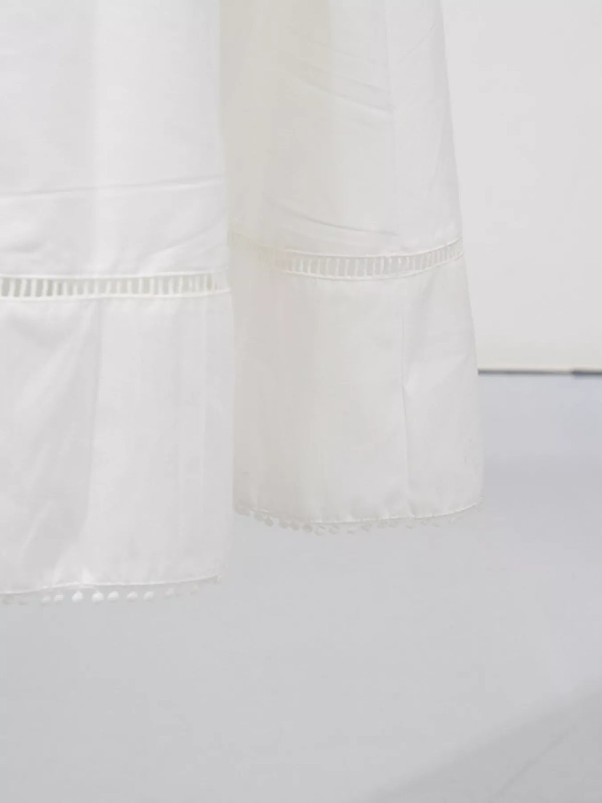 Eyelet button down midi dress final view