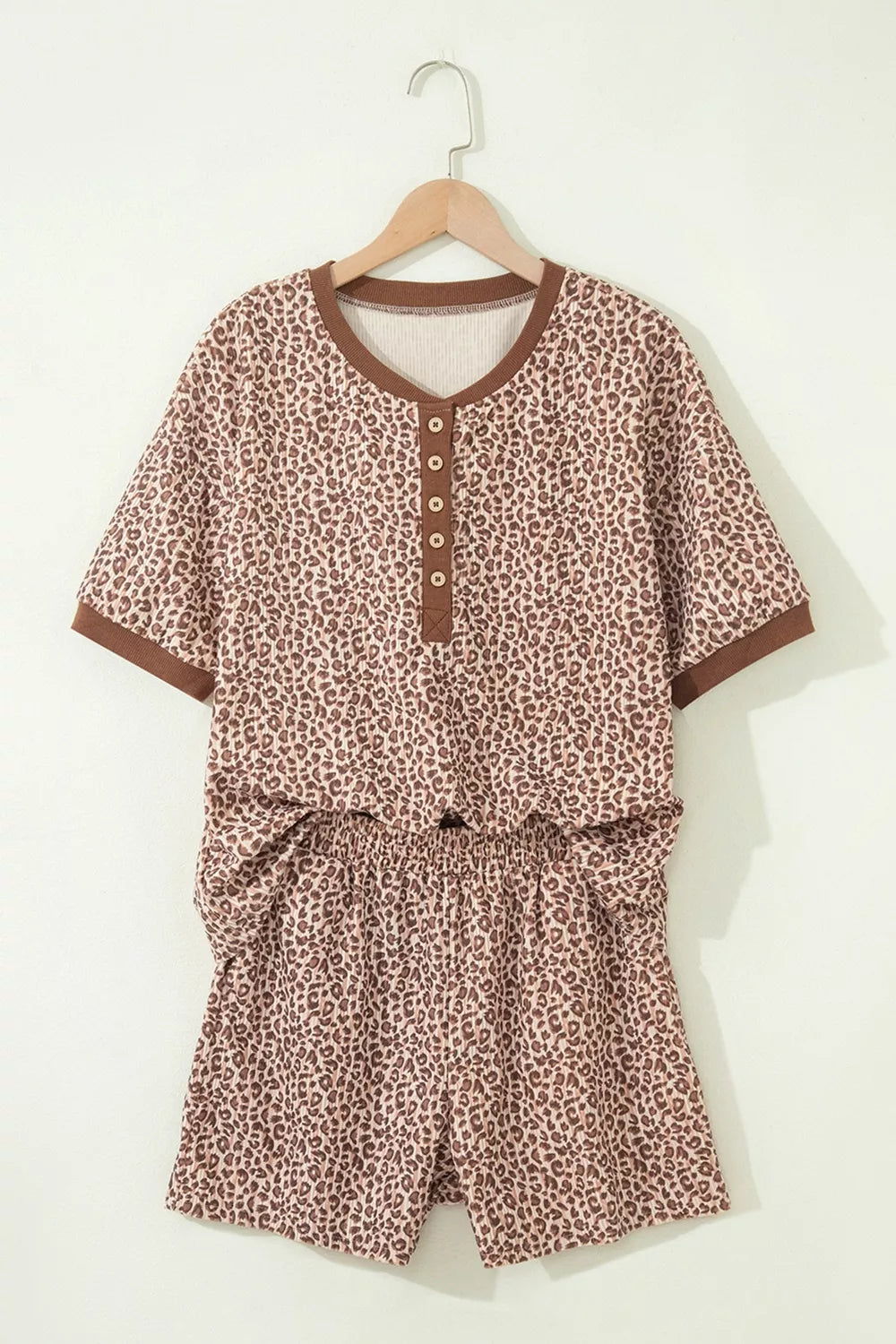 Leopard print short set styling view
