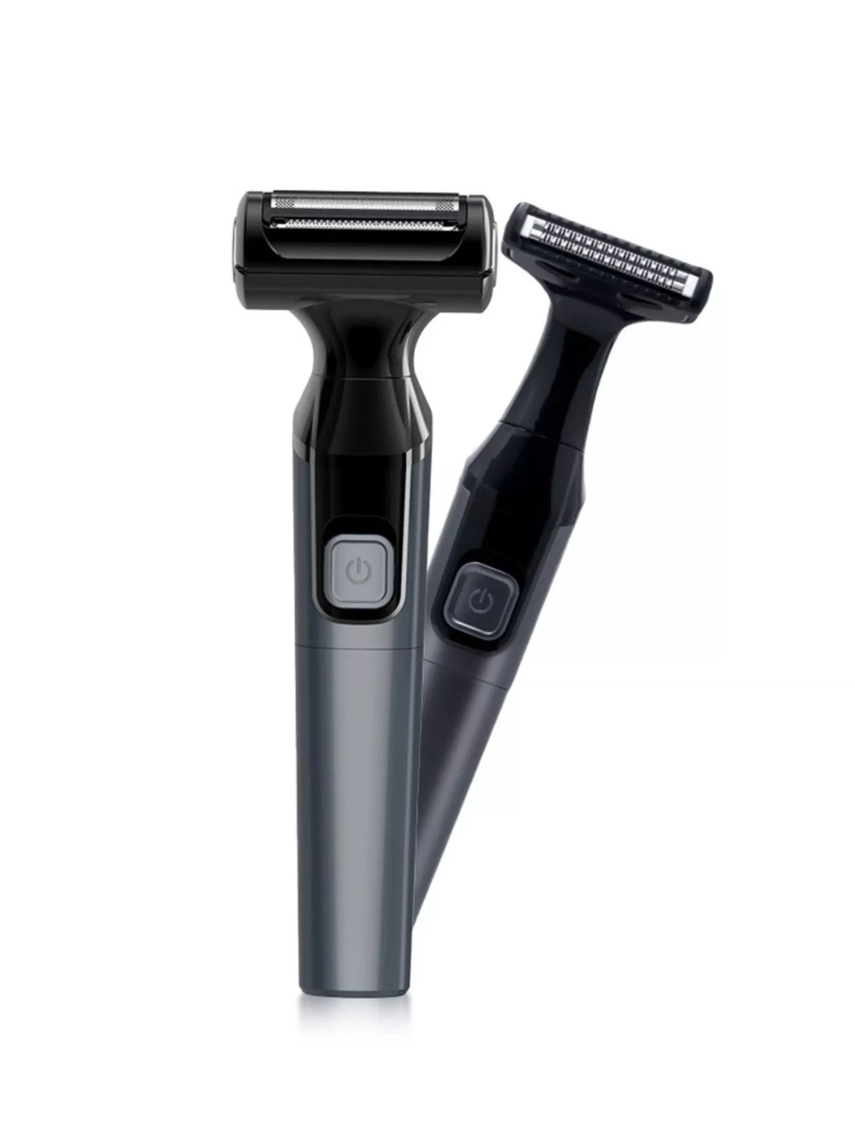 Portable shaver head close up