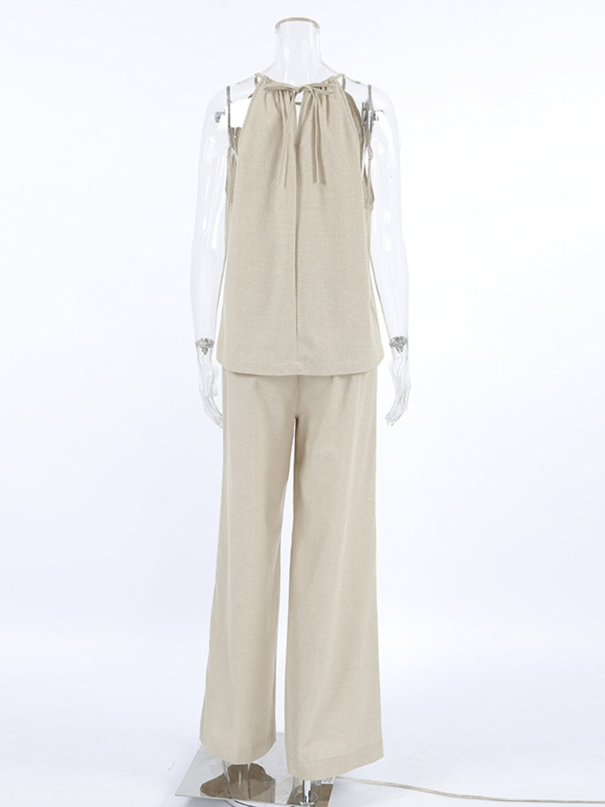 Wide leg pants relaxed fit view