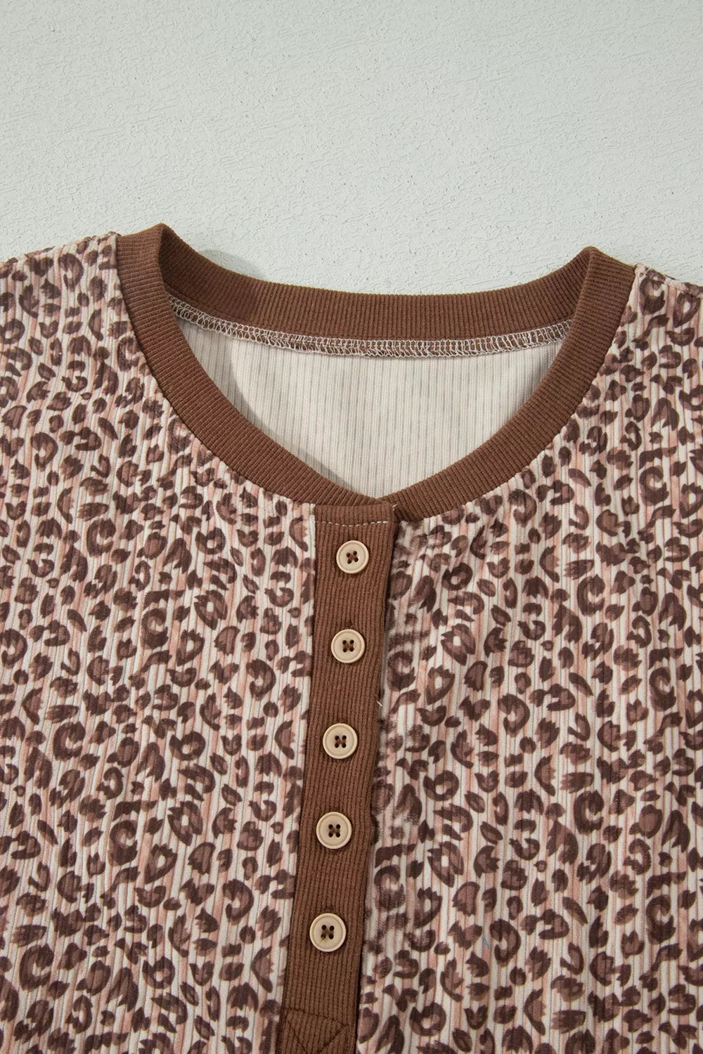 Leopard short set back view