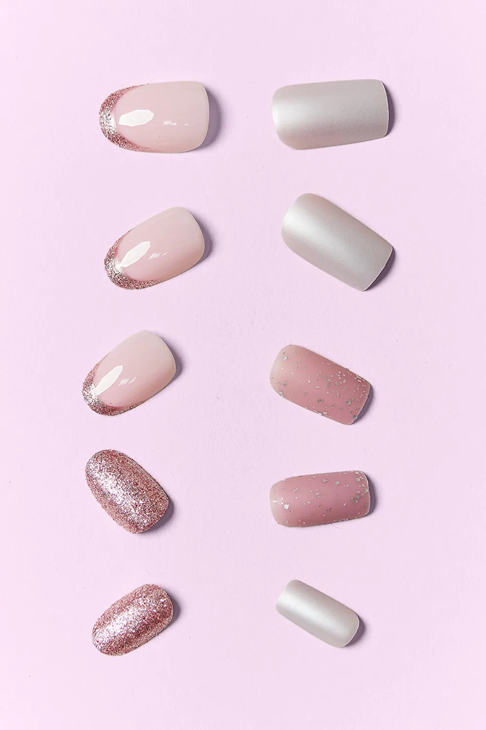 Full view of press on nails set