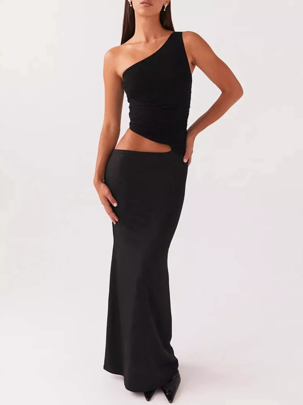 Coordinated maxi set back view