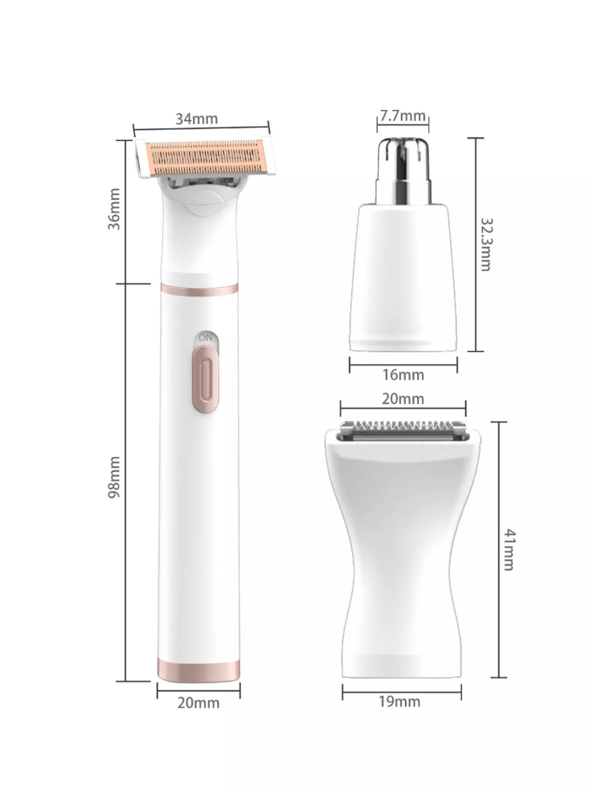 White epilator full body