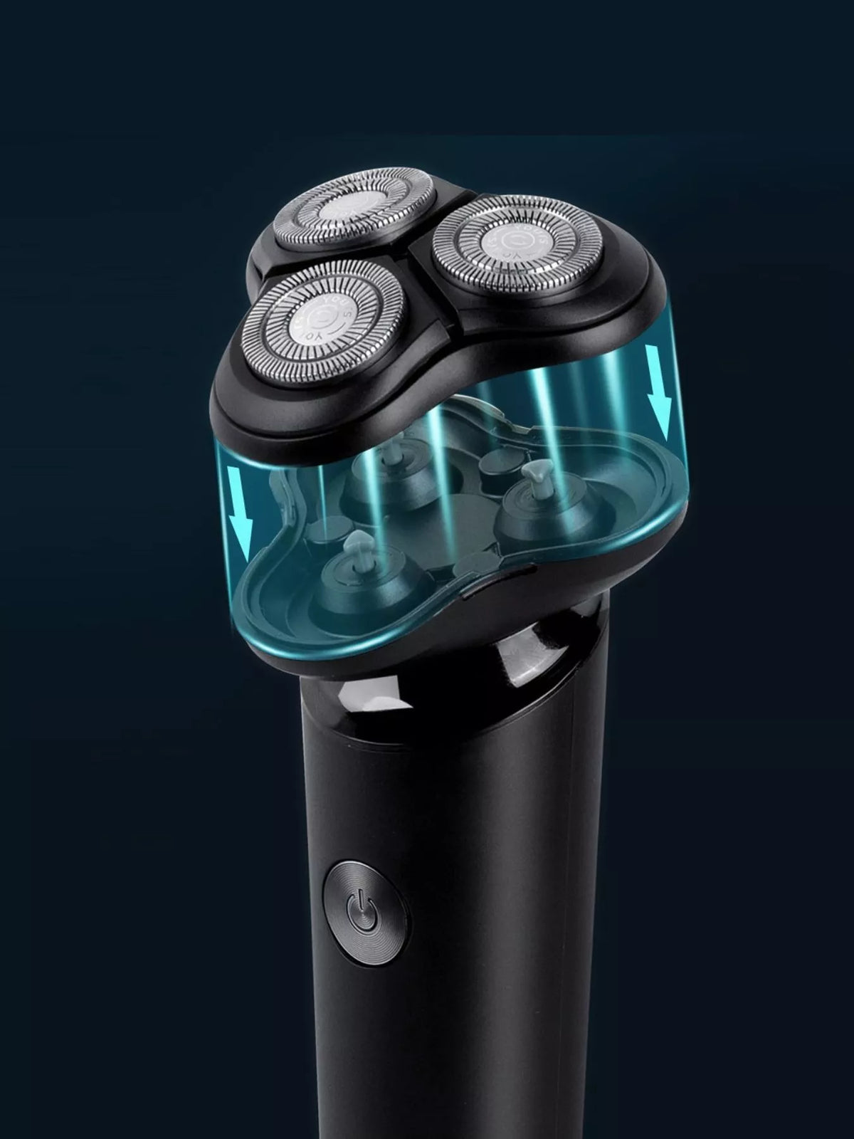 Portable shaver held in hand