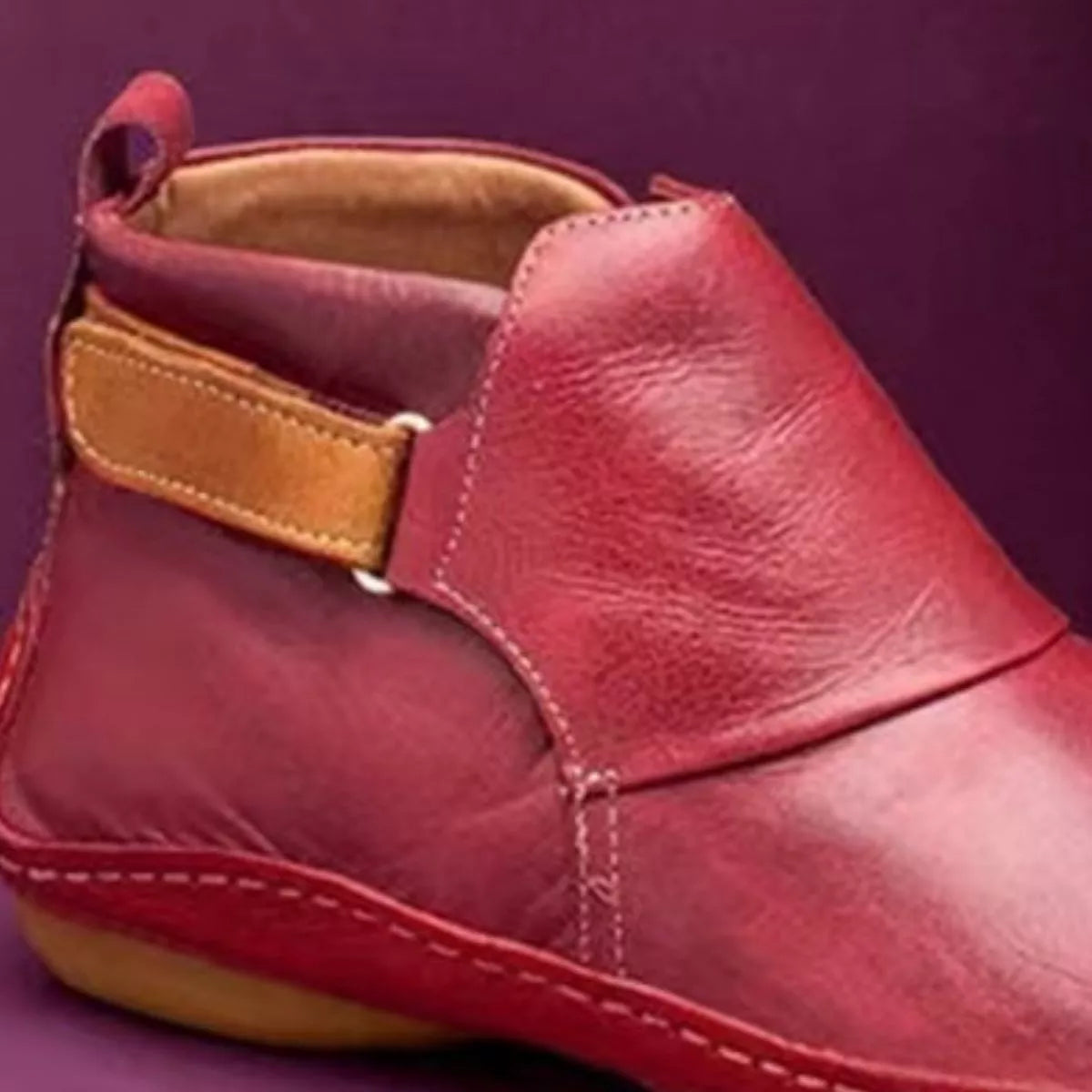 PU Leather Ankle Boots back heel view