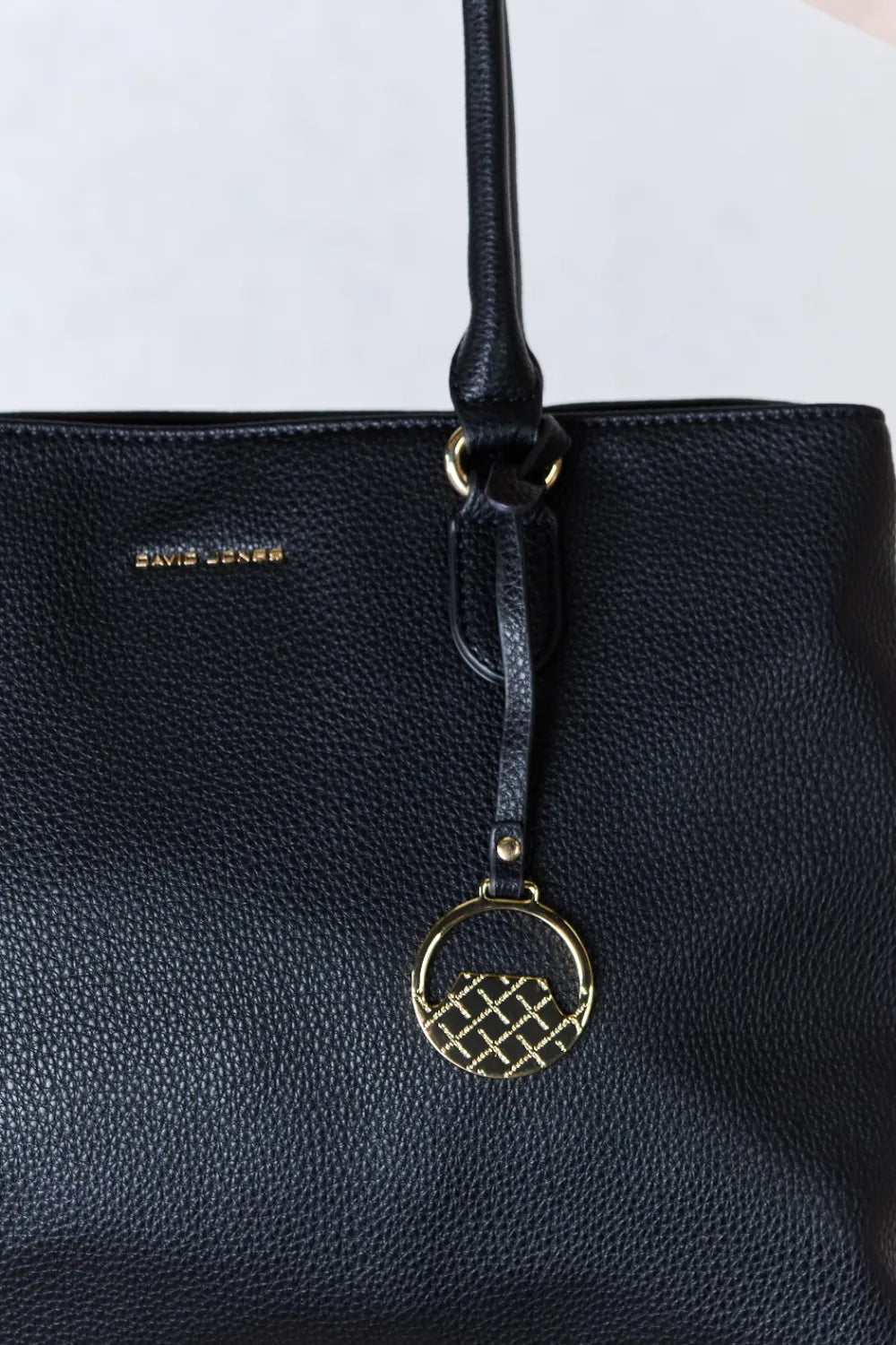 David Jones Structured Leather Handbag - Fashorio