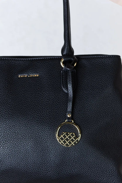 David Jones Structured Leather Handbag - Fashorio