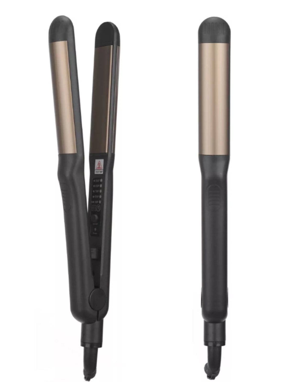 Hair straightener styling tool held in hand