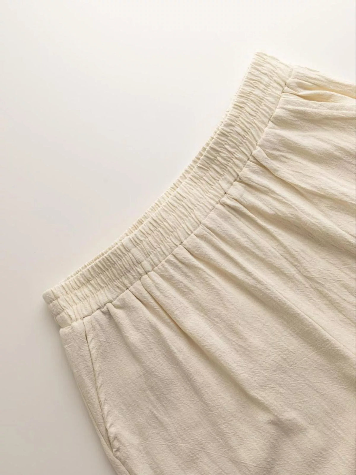 Sleeveless Ruffle Hem Top and Wide Leg Pants Set, view 8