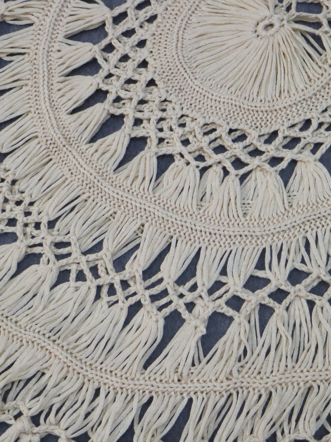 Crochet Fringe Beach Cover Up - Fashorio
