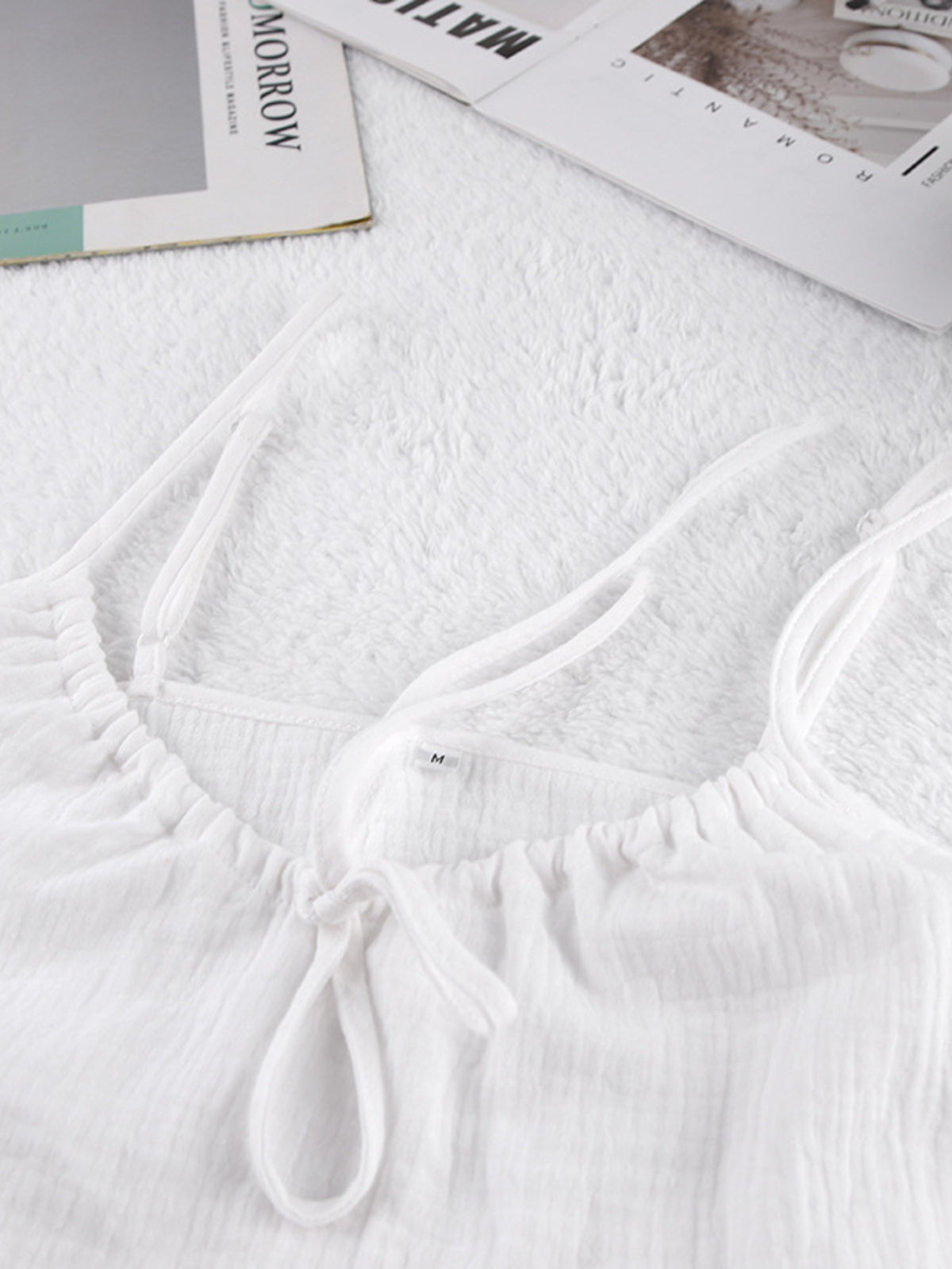 Soft cotton cami and shorts set full look