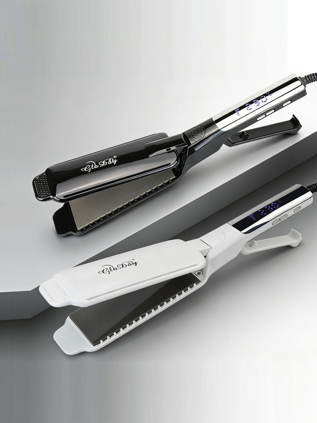 Professional ceramic tourmaline hair straightener front view