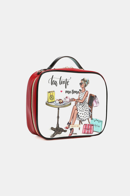 Nicole Lee USA Printed Handbag with Three Pouches - Fashorio