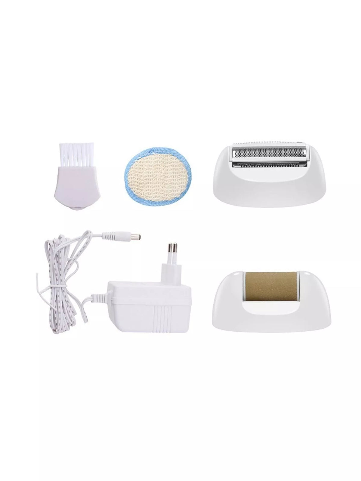 Portable hair removal device top view