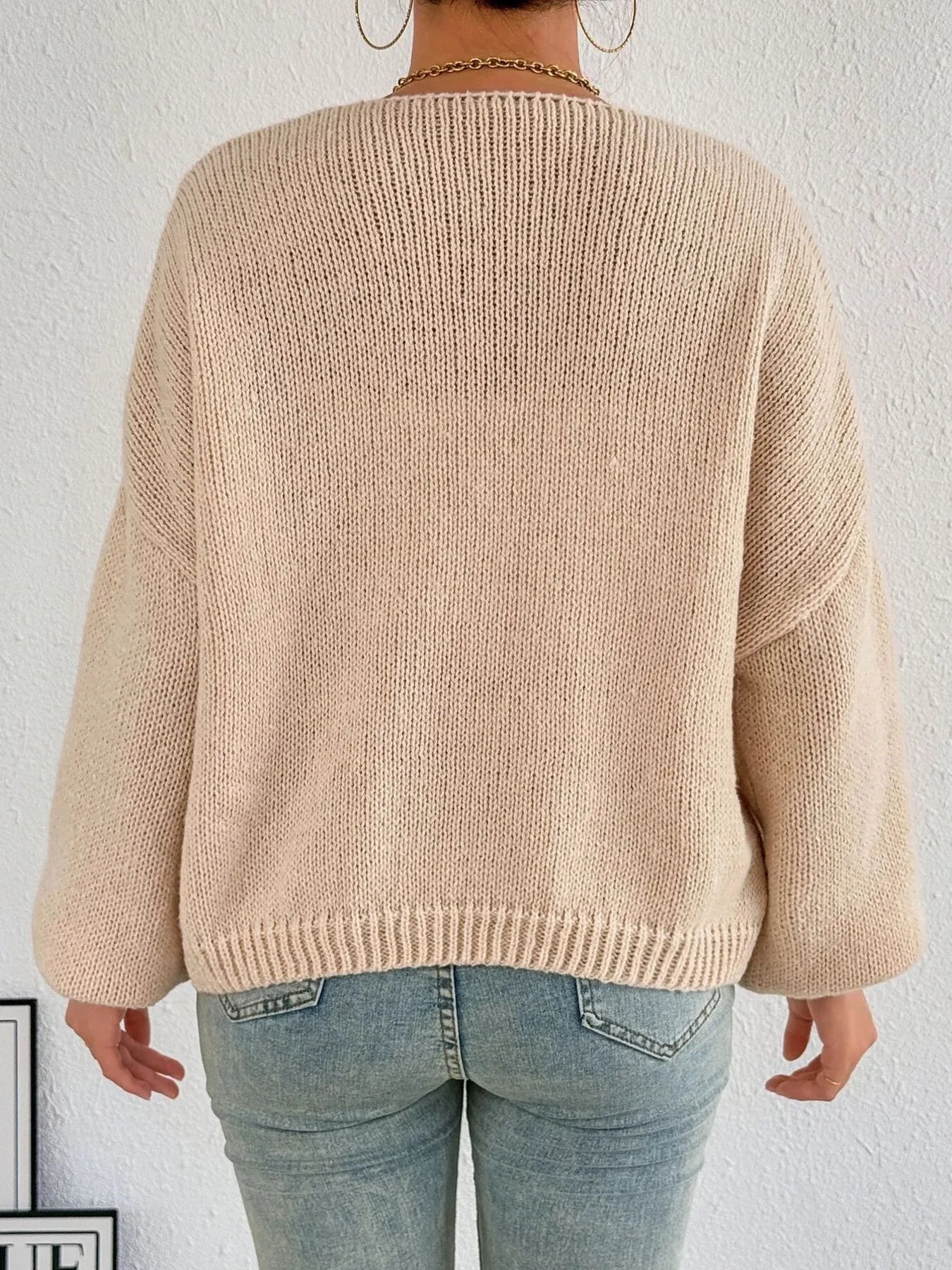 Cozy Bow-Tie Front Knit Cardigan - Fashorio