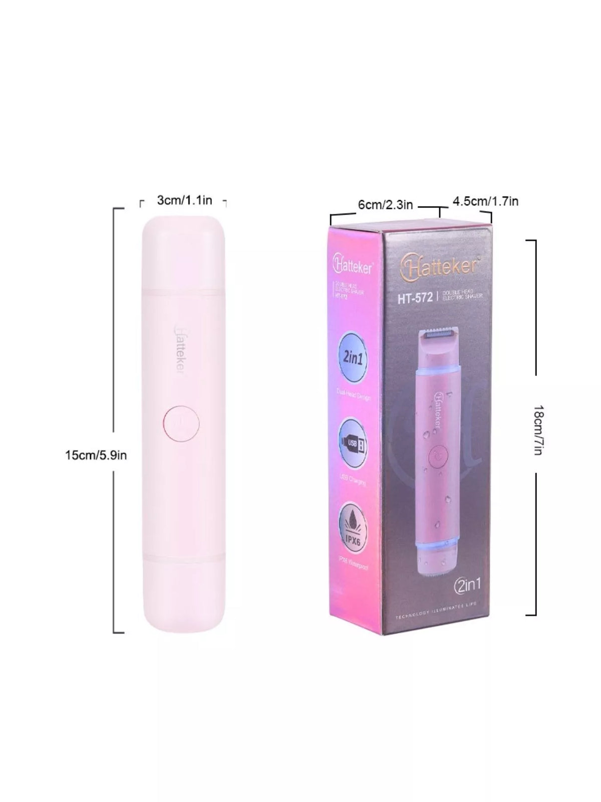 Epilator charging port detail
