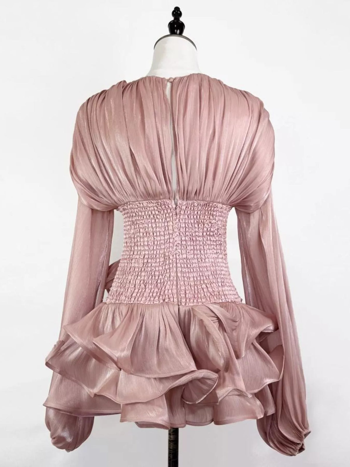 Ruffled mini dress additional color view