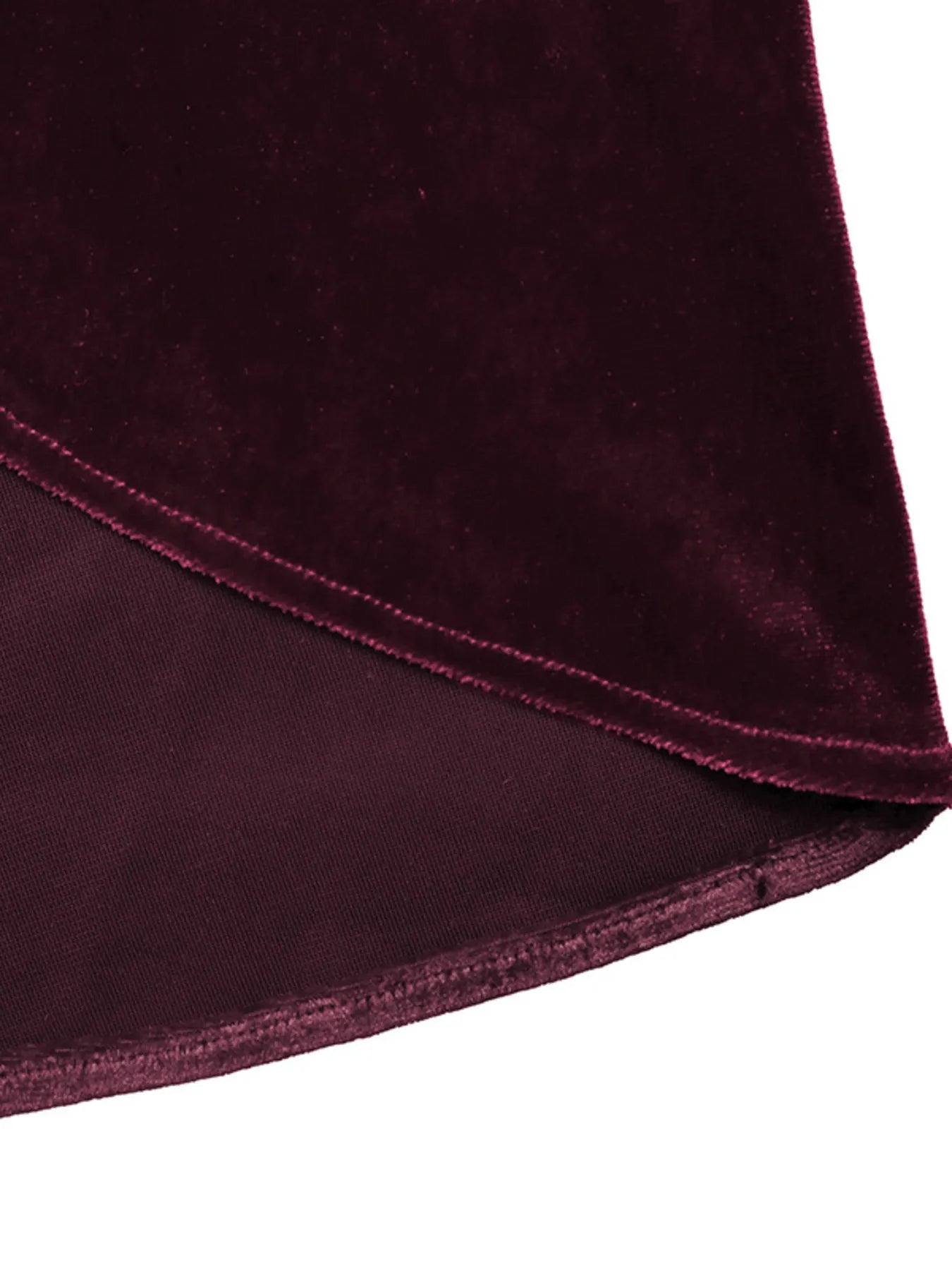 Side Tied Velvet Skirt - Fashorio