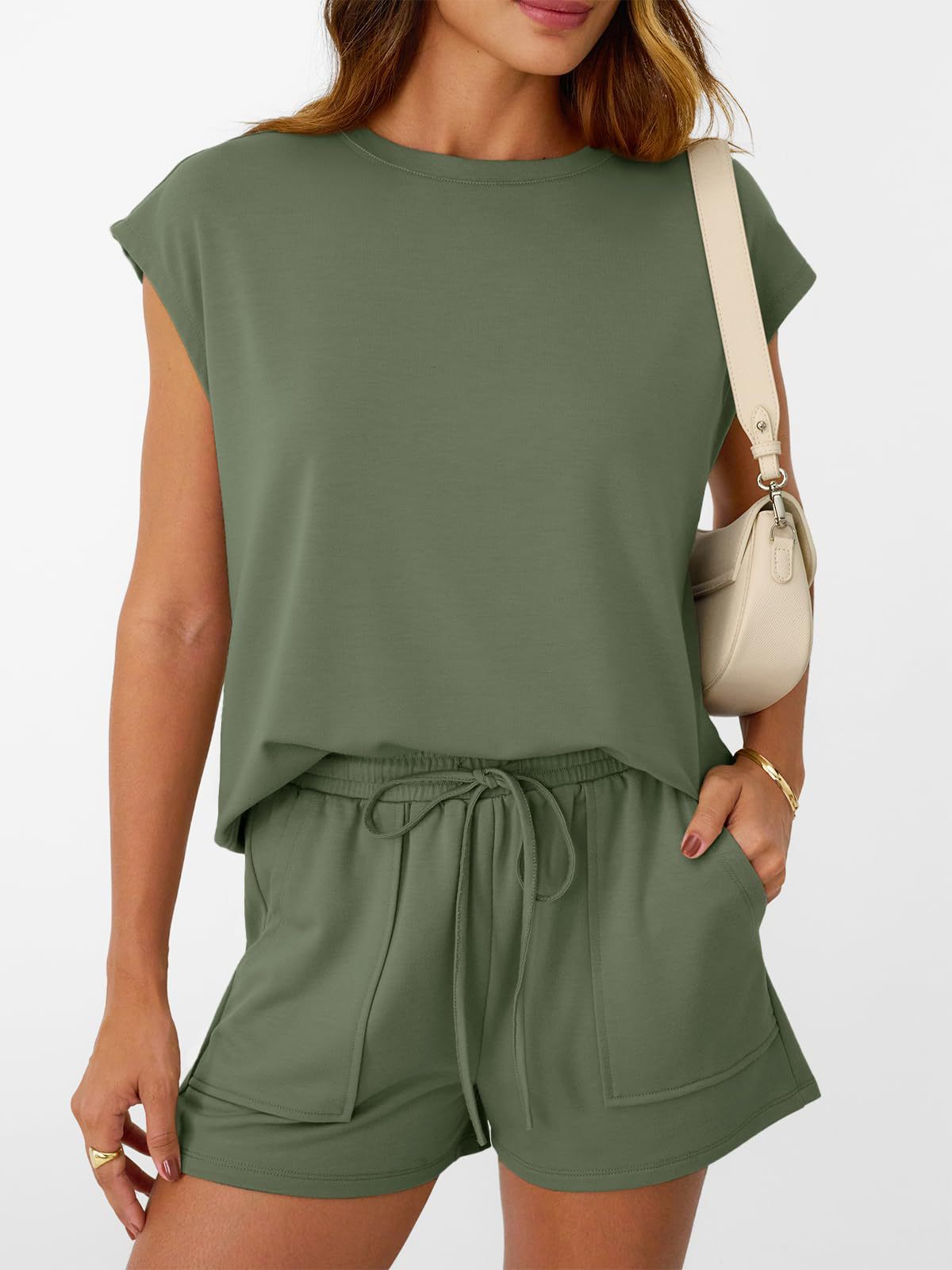 Cap sleeve set full length view