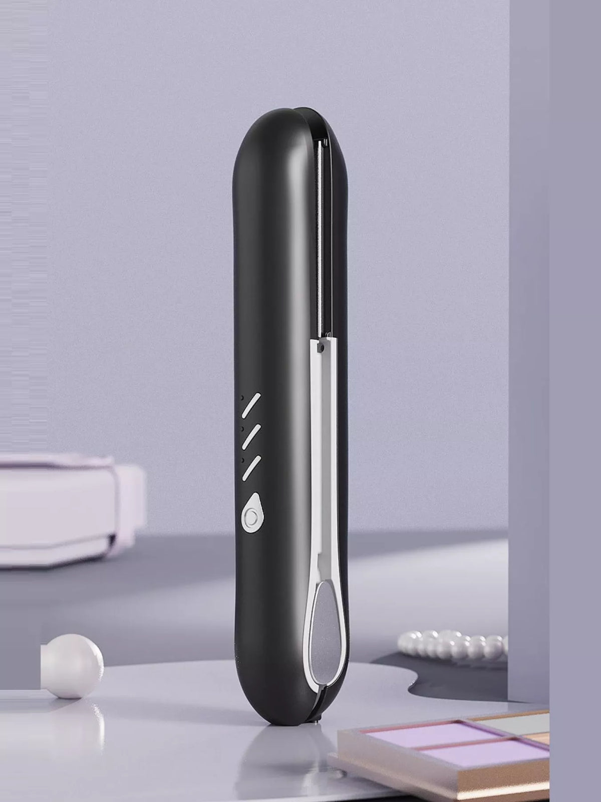 Hair straightener straightening hair