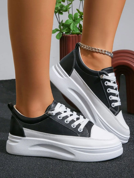 Lace Up Platform Sneakers - Fashorio