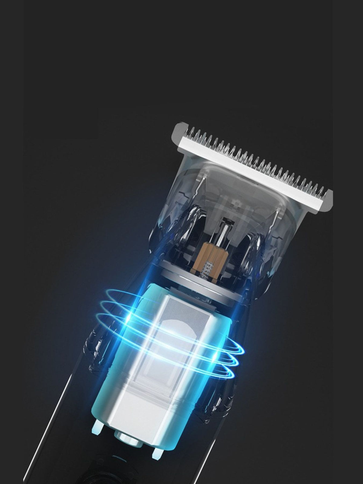 Hair clipper blade close up