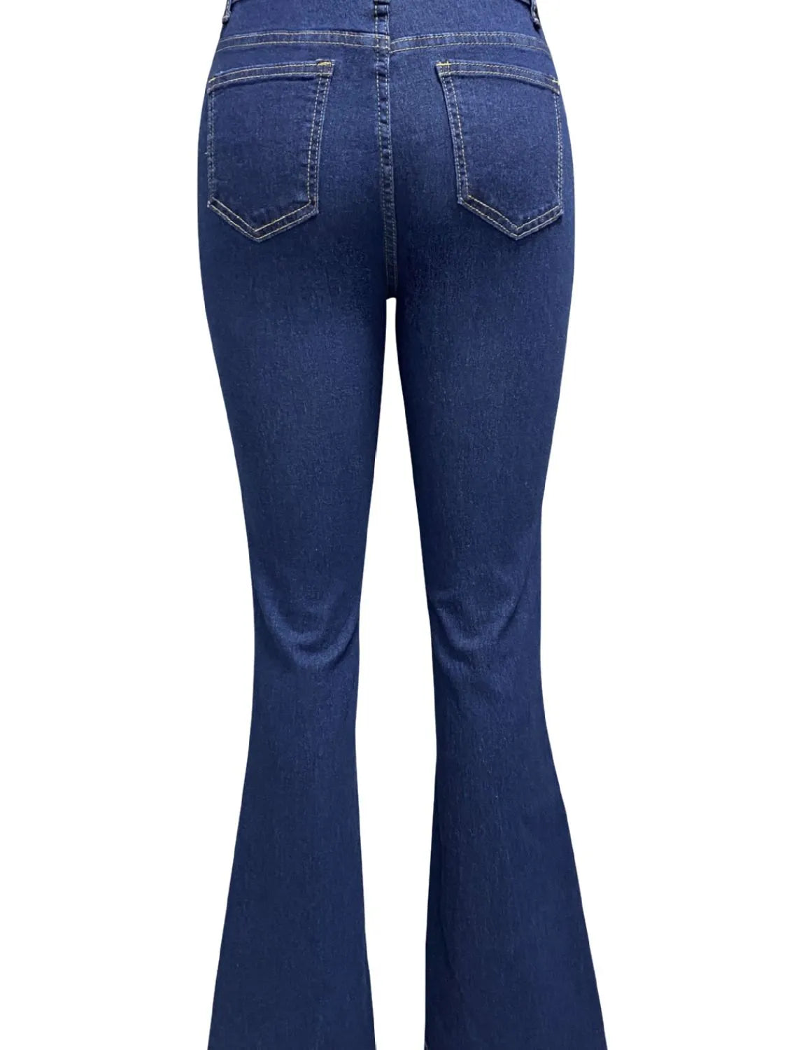 Flare jeans in darker denim wash