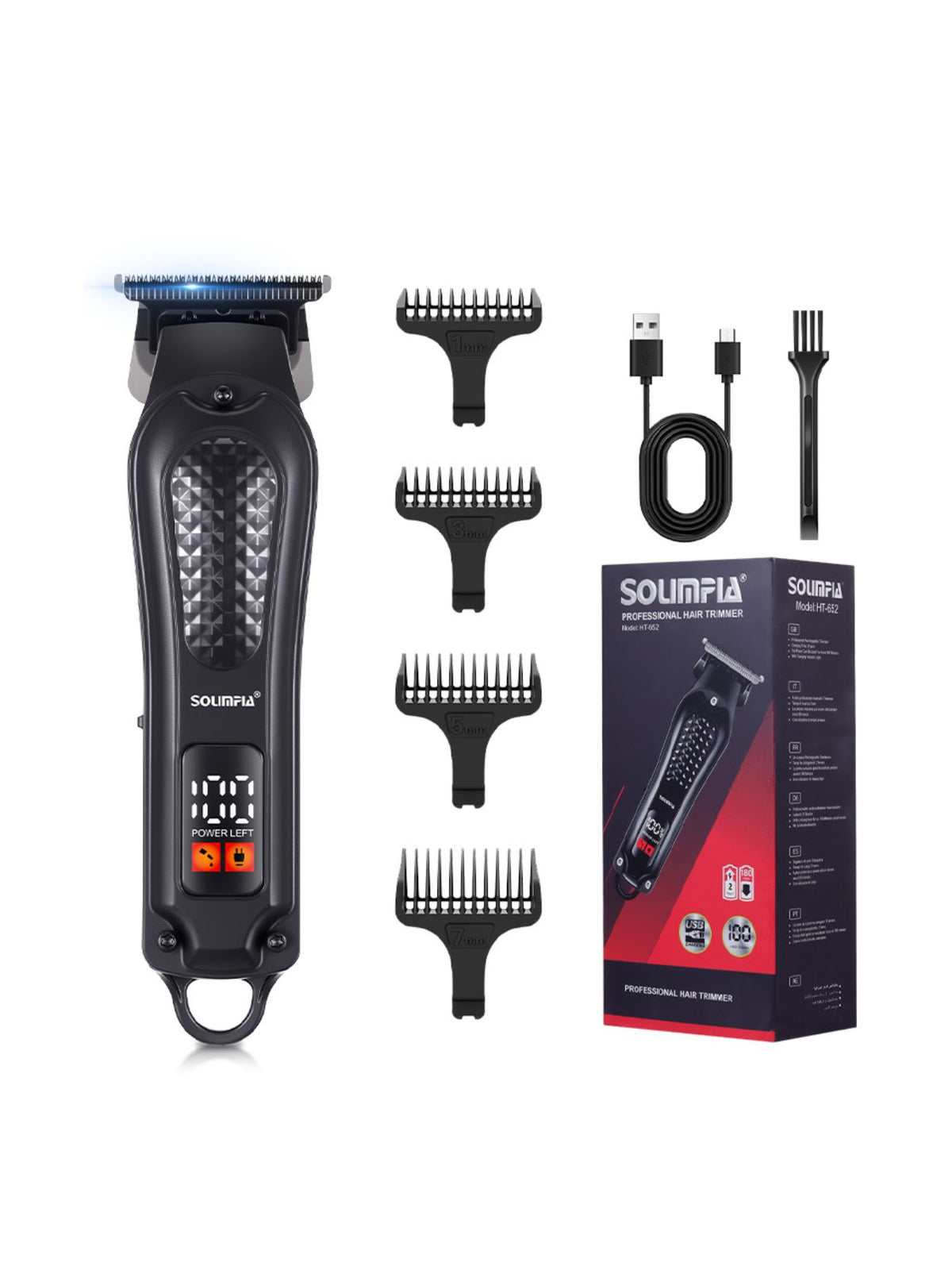 Hair clipper cutting hair