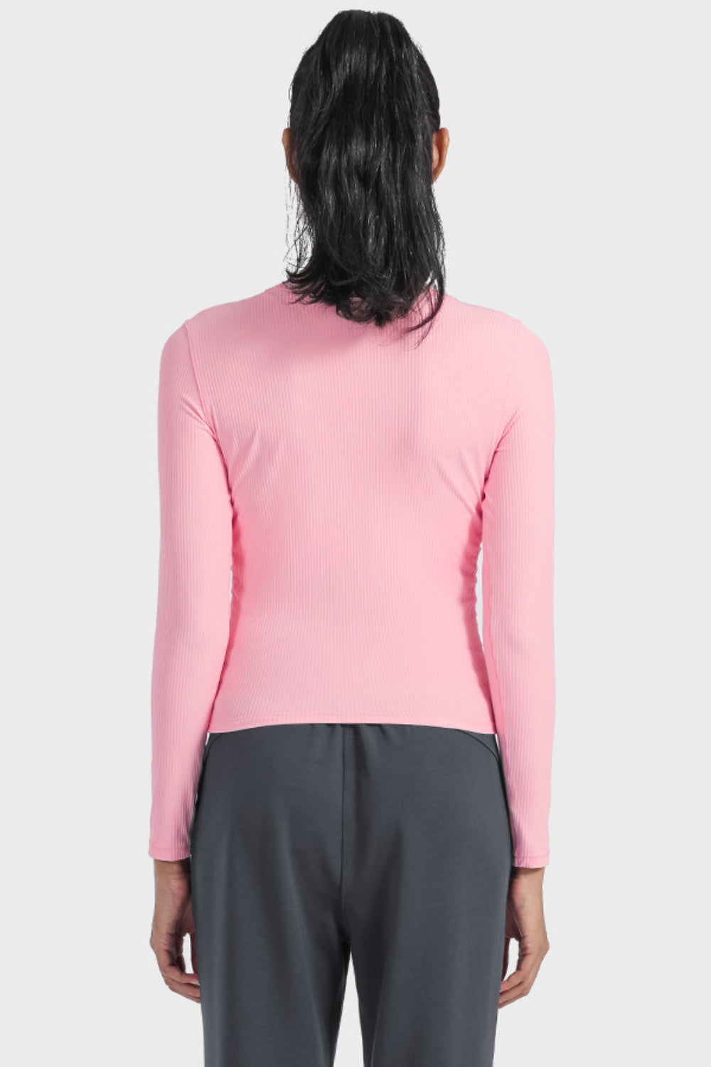 Millennia Round Neck Long Sleeve Sports Top - Fashorio