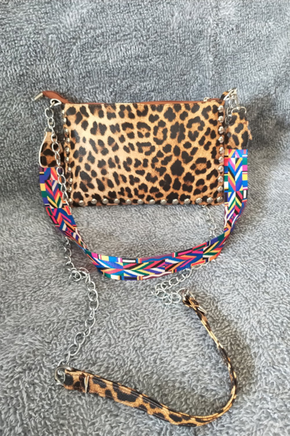 Adored PU Leather Studded Shoulder Bag - Fashorio