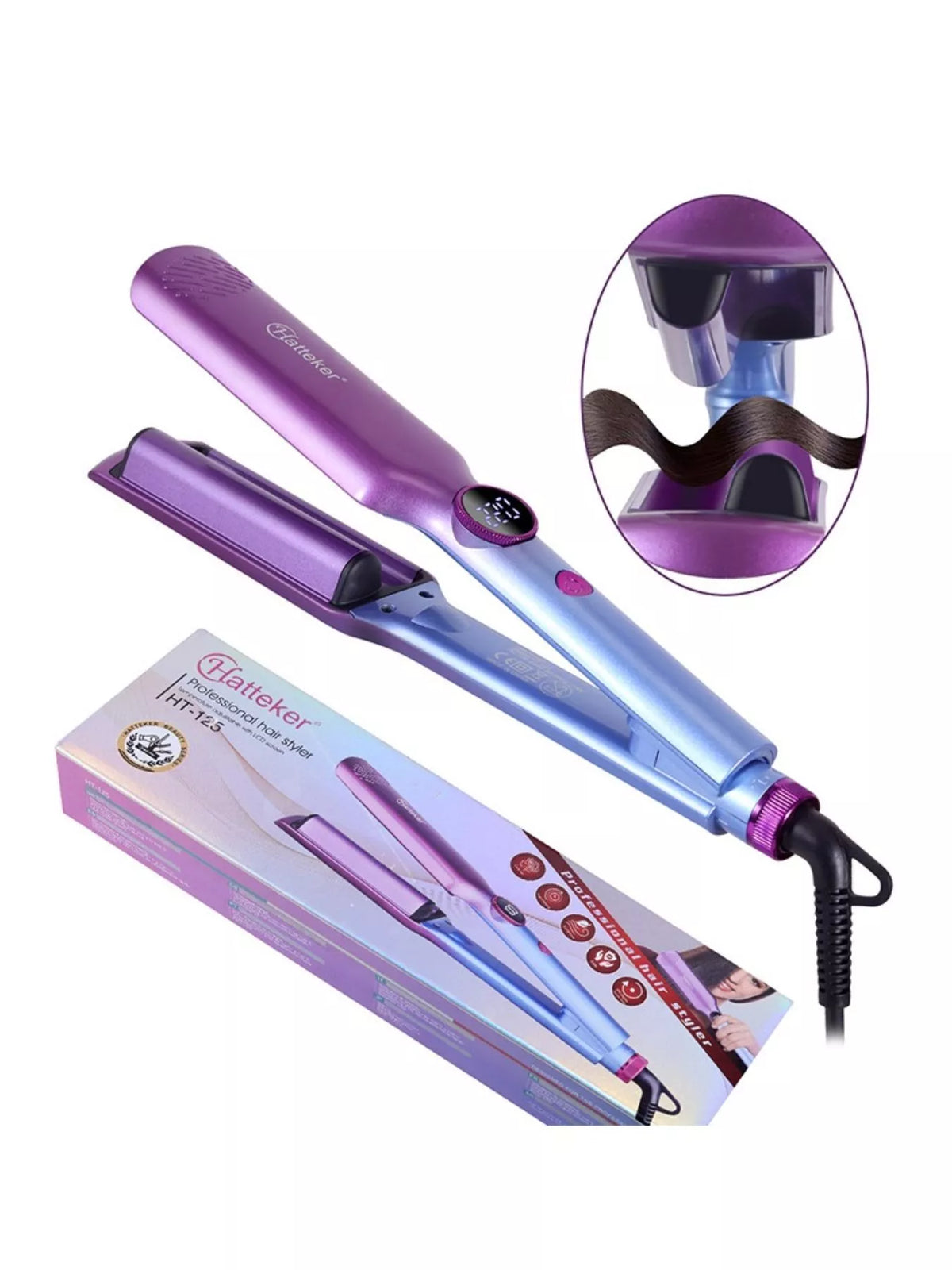 Curling iron cool tip detail