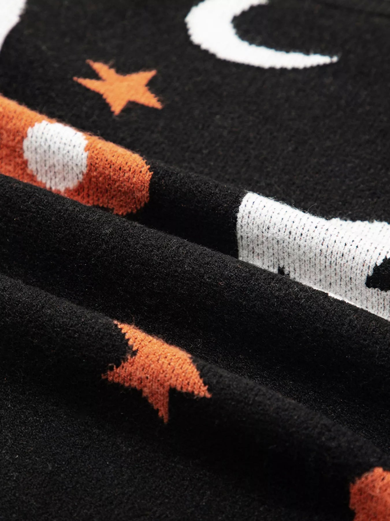 Halloween Gothic Pattern Long Sleeve Sweater - Fashorio