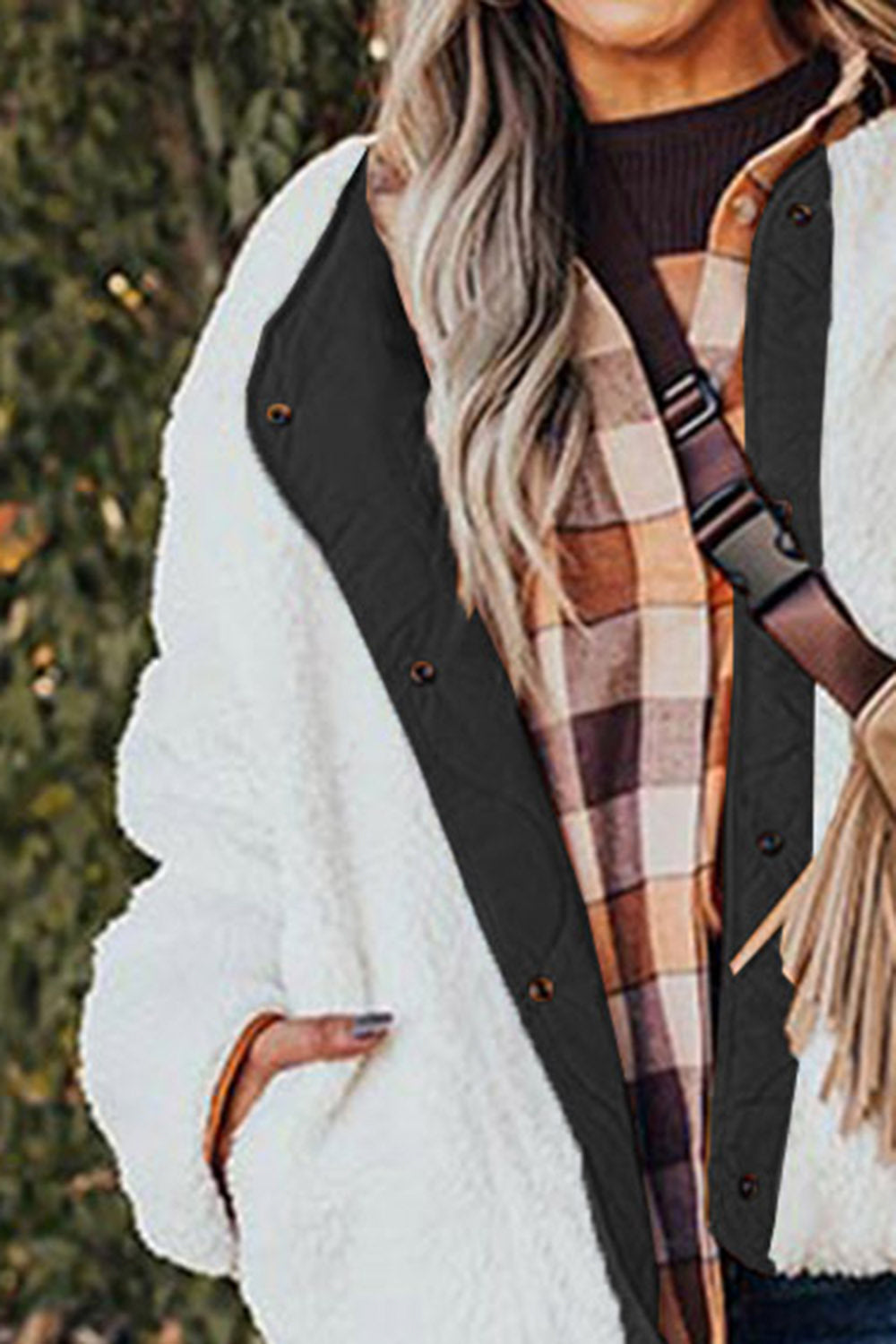 Long Sleeve Button Front Winter Coat - Fashorio
