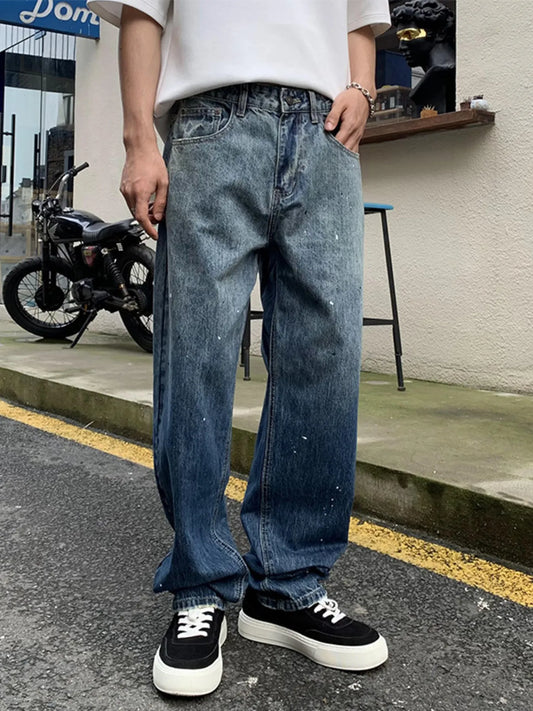 Men's Full Size Wide Leg Jeans Plus Size - Fashorio