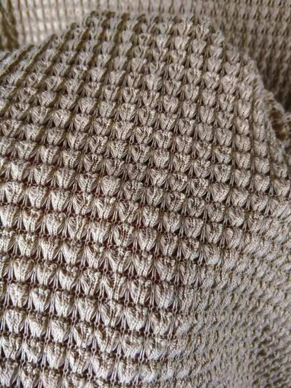 Full Size Open Front Waffle Knit Cardigan Plus Size - Fashorio