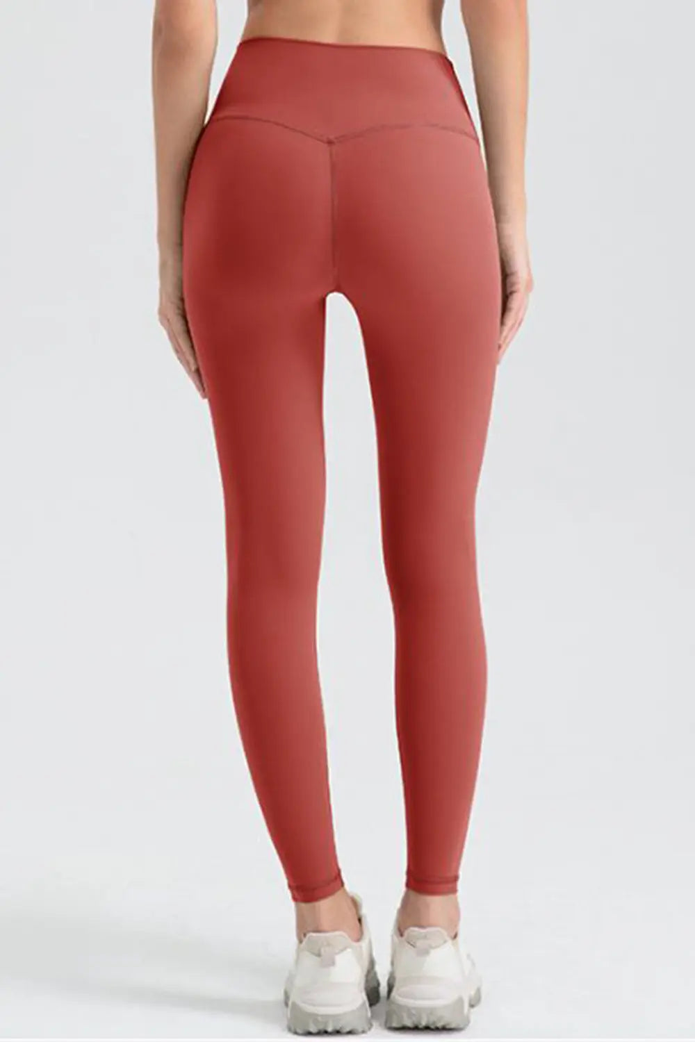 wide waistband sport leggings texture close up