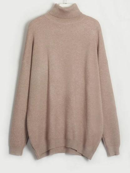 Turtleneck Long Sleeve Top and Drawstring Pants Sweater Set - Fashorio