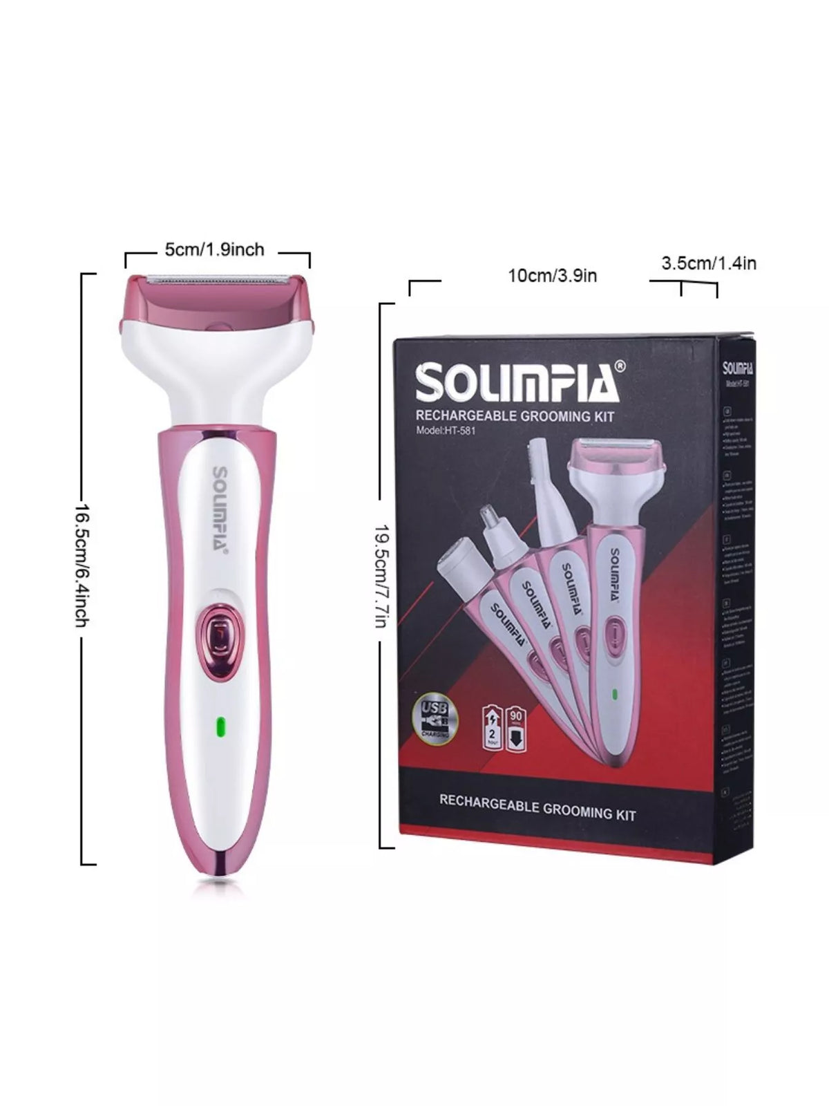Epilator with accessories