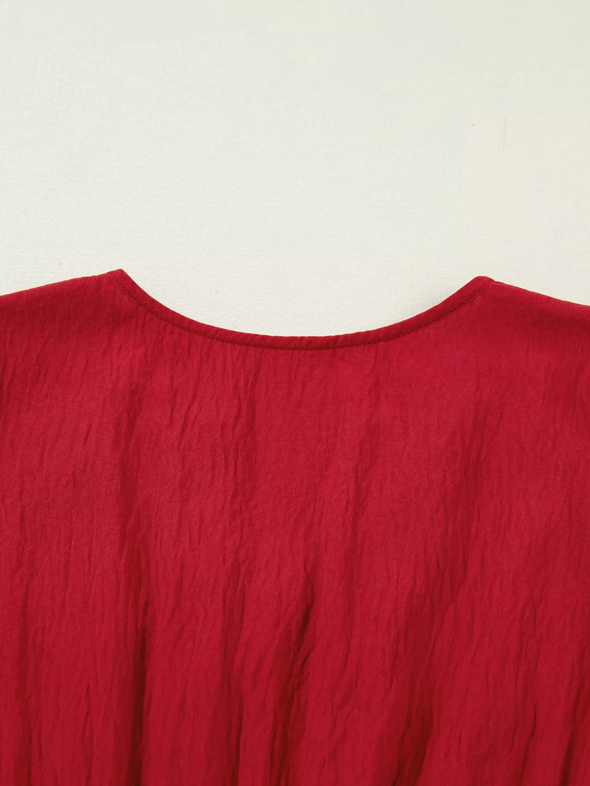 close up of the contrast embroidery