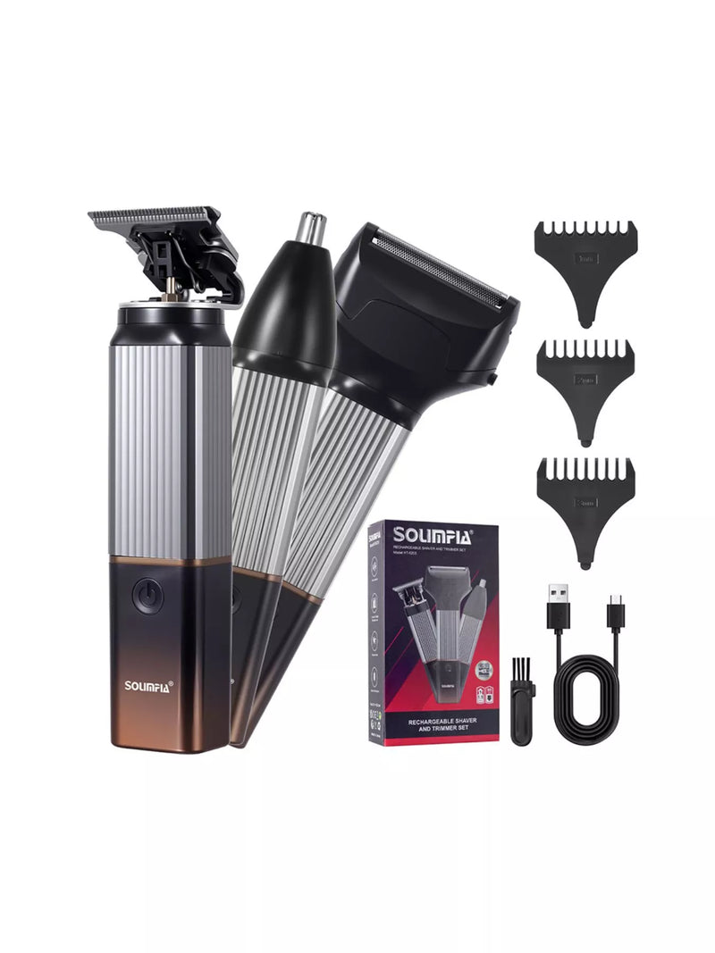 Rechargeable cordless hair clipper full view