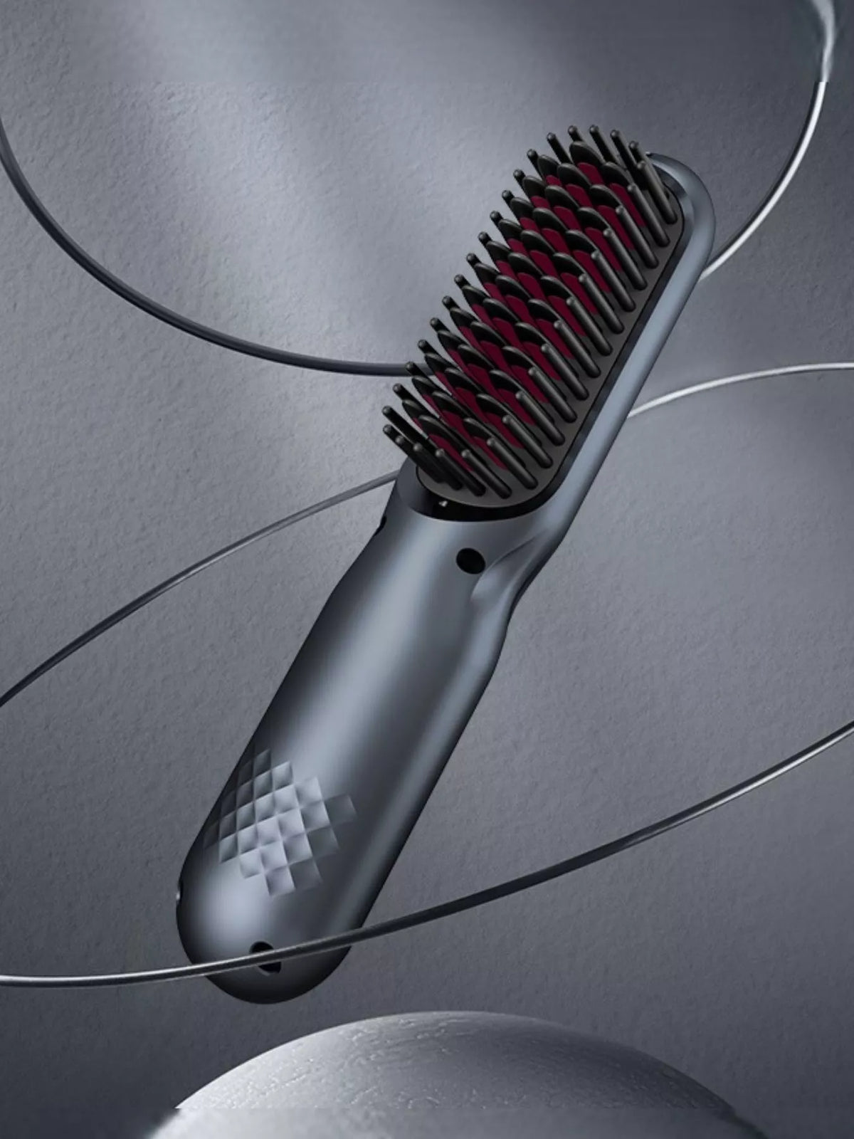 Straightening comb temperature display detail