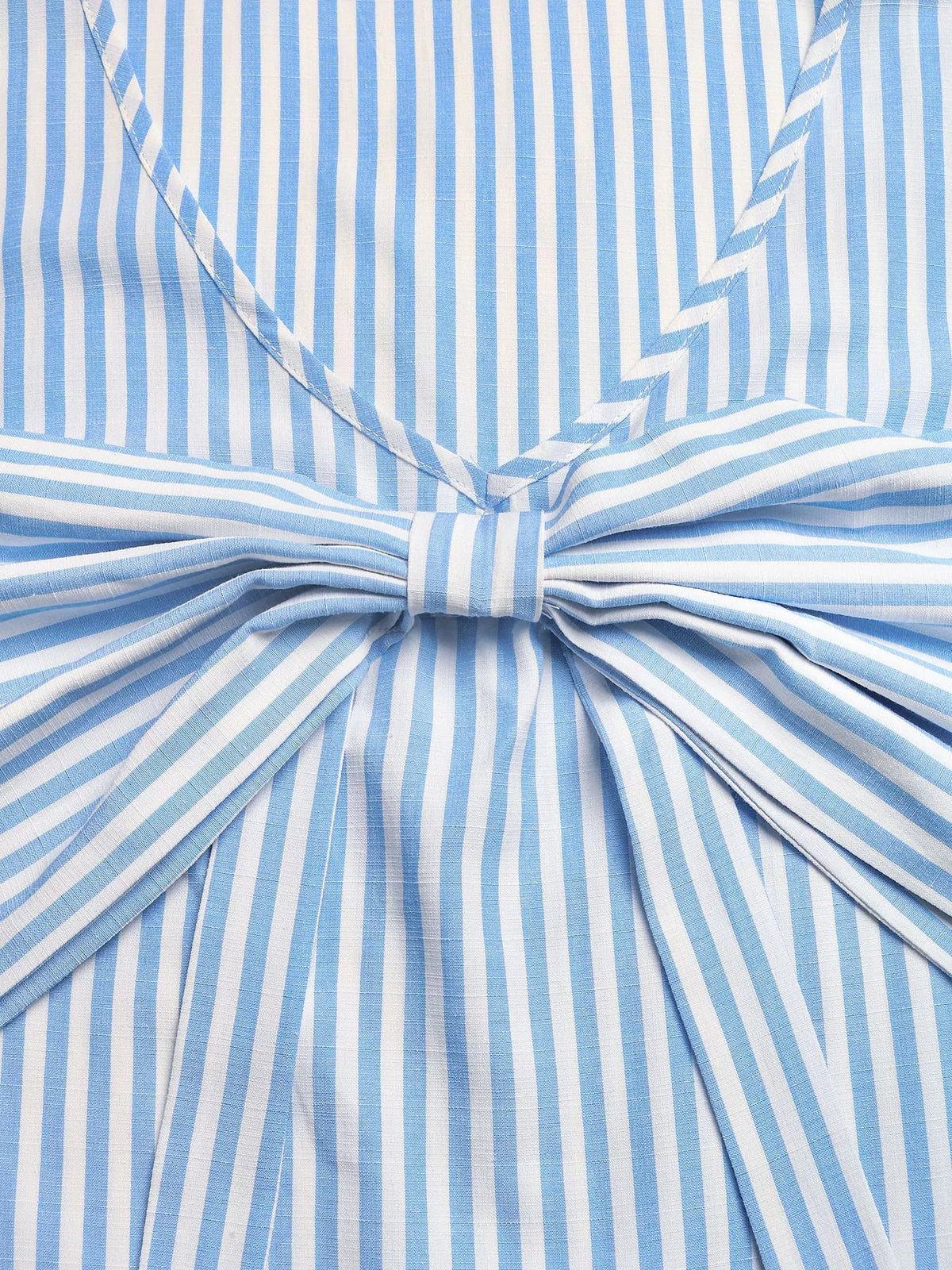 Striped Bow Sleeveless Top and Shorts Two Piece Set, view 10