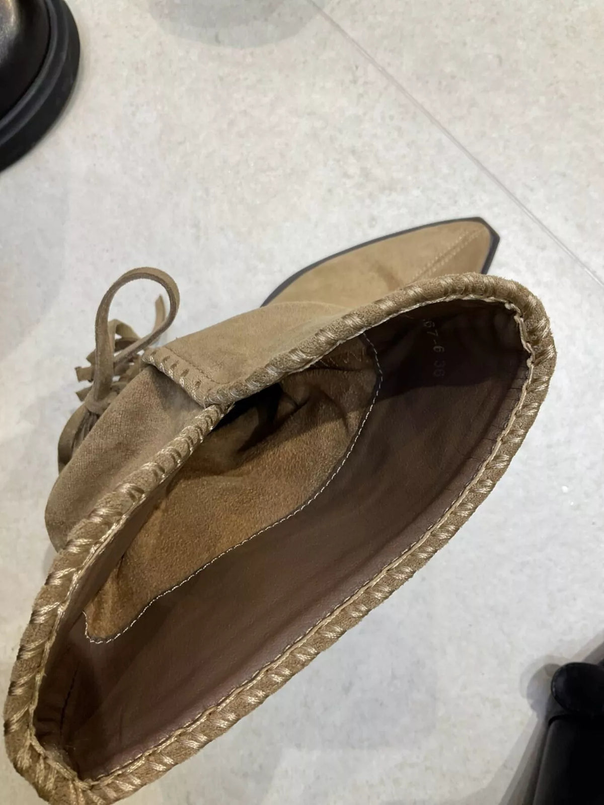 point toe block heel boots tan angled pair