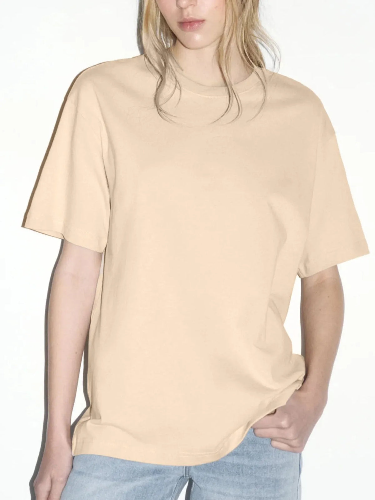 Oversized Round Neck Short Sleeve Top, view 10