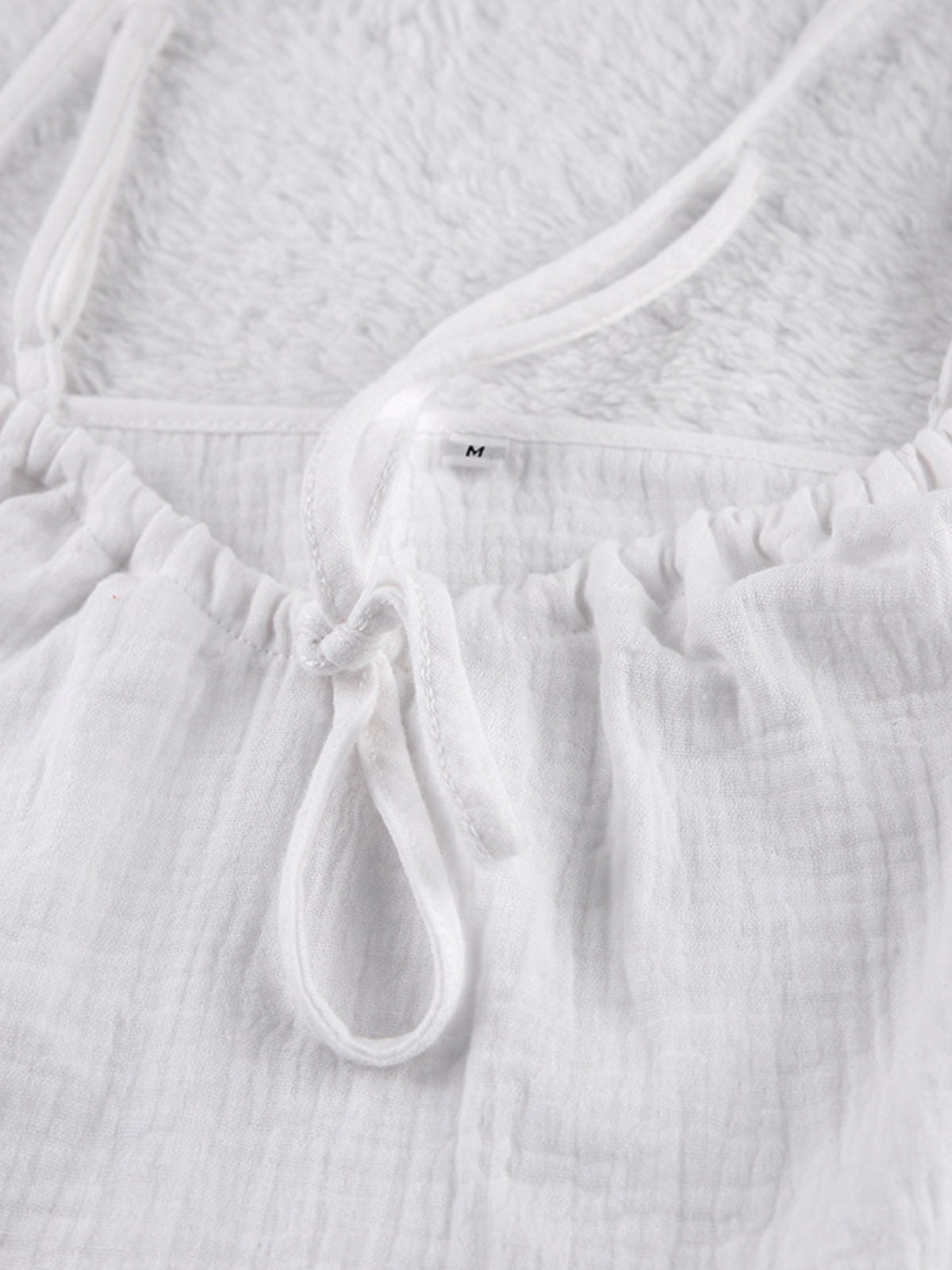Tie Front Relaxed Fit Cami and Shorts Set, view 6