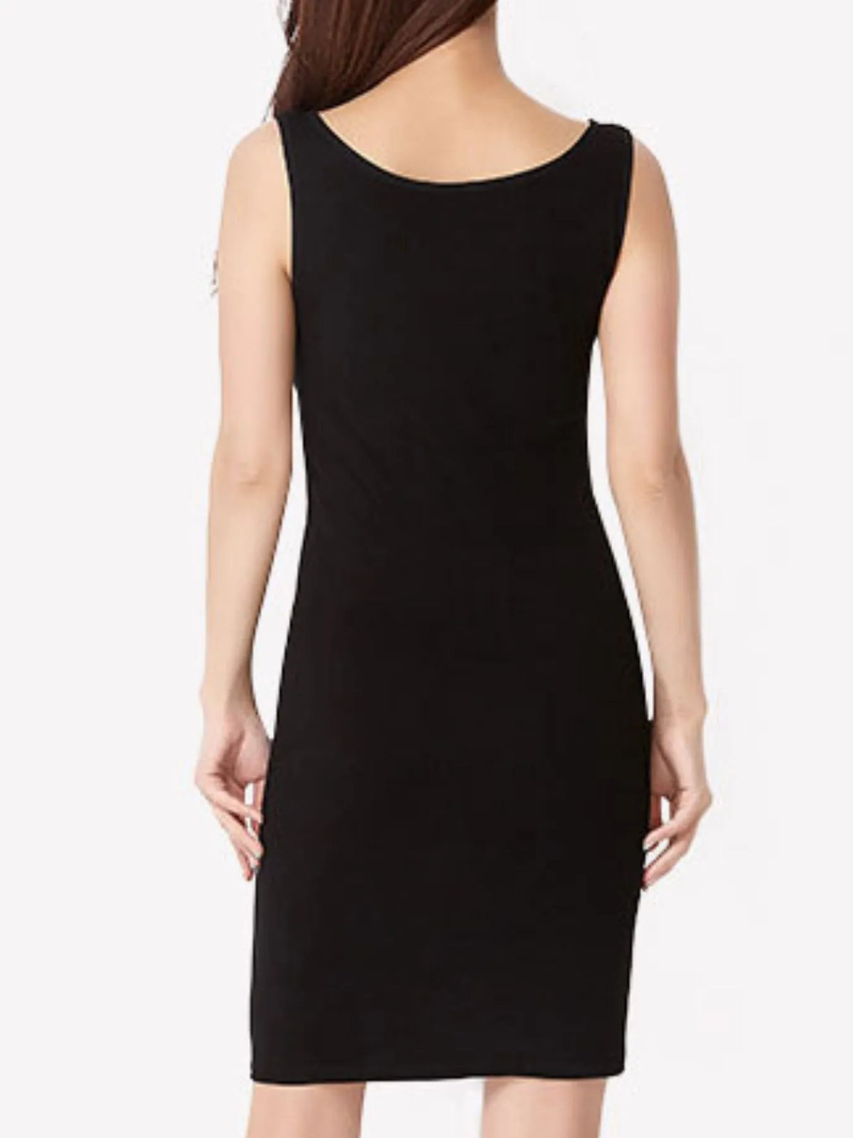 Scoop Neck Ribbed Mini Dress, view 24