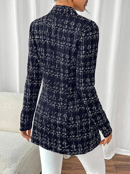 Tweed Double-Breasted Blazer - Fashorio