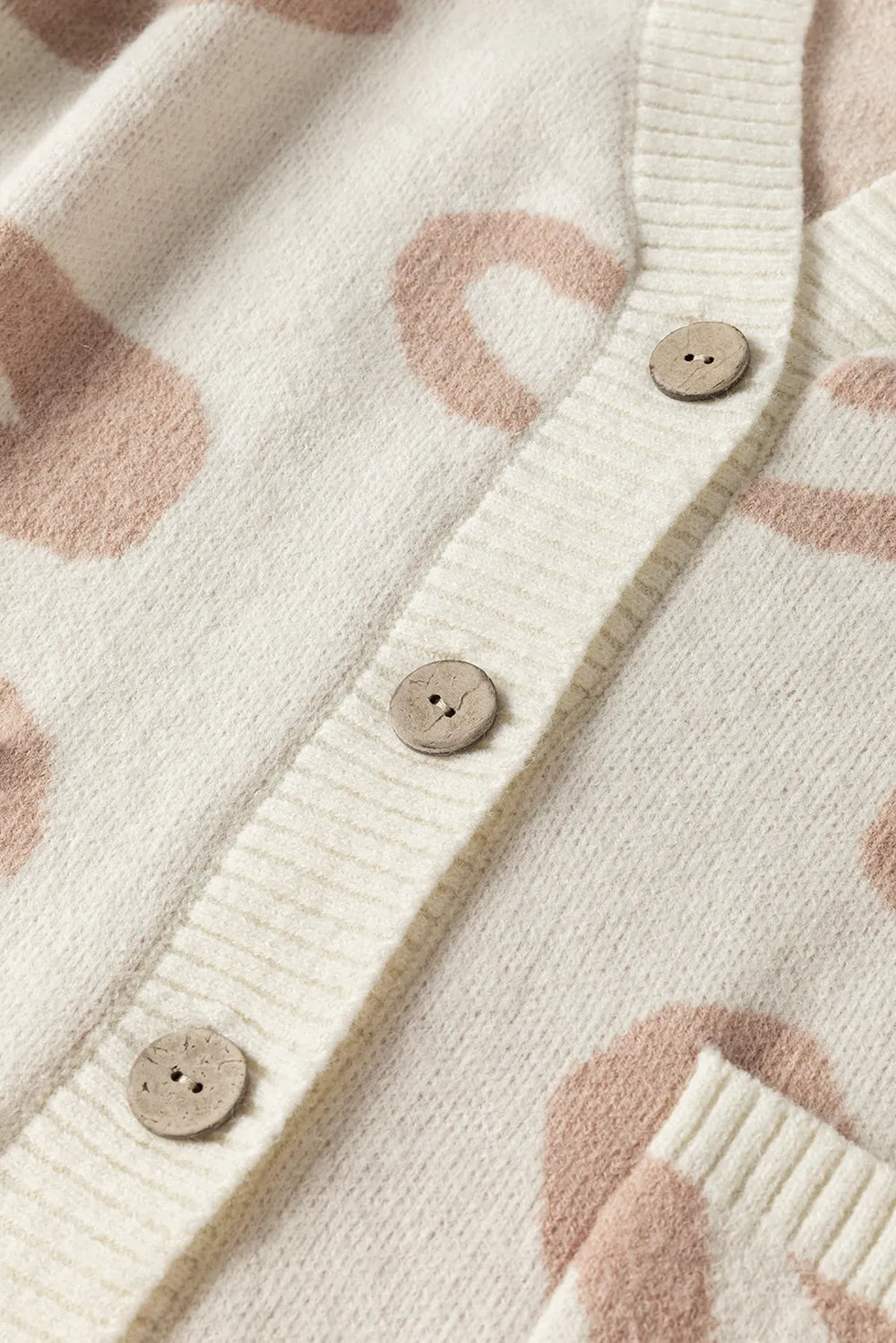 Leopard V Neck Button Down Cardigan - Fashorio