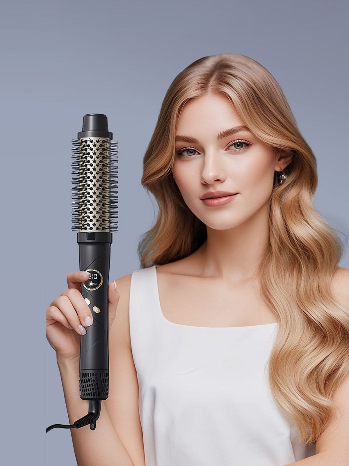 Hot air brush black color side view